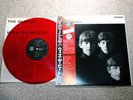 BEATLES WITH THE BEATLES JAPAN 20th ANNYVERSARY UK CUTTING MONO RED VINYL W/OBI