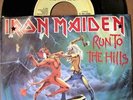 IRON MAIDEN-Run to the hills/Total eclipse  ITALY rare p.s. 72 single 1982