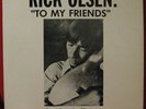 Private Custom Folk LP Rick Olsen To My Friends 1974 Very Rare