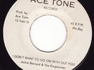 JACKIE BERNARD & THE KINGSTONIANS i don't want to go on ACE TONE 7