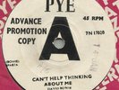 DAVID BOWIE - CAN'T HELP THINKING ABOUT ME 7N 17020  ORIGINAL UK DEMO  7