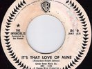 THE INVINCIBLES That Love Of Mine NORTHERN SOUL PROMO 45 on WARNER BROS 5636