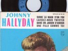 ep johnny hallyday pochette papier granulé EX