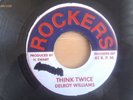 DELROY WILLIAMS THINK TWICE AUGUSTUS PABLO RARE JAPANESE ROCKERS JAH SHAKA 45 ??