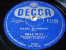 BILLY FURY --78 RPM-   MAYBE TOMORROW  /GONNA TYPE A LETTER Circa 1959