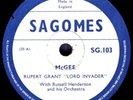 CALYPSO - Lord Invader (Rupert Grant) on c. 1952 Sagomes SG 103 (England)- McGee