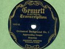 Gennett 1045 Sound Effects APPROACHING DANGER/SUSPENSE/DRAMATIC TURMOIL E- elect