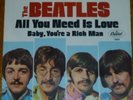 SUPERB BEATLES ALL YOU NEED IS LOVE 1967 1st press GEM 45 w/M- PICTURE SLEEVE