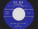STARDAY Custom Texas Chick TEEN R&R MICKEY NIX Do You Have To Go GE-MO Listen