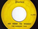 BLACK GOSPEL 45: HARMONY FIVE. RARE++++. PSALMS (CUCA).