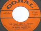 Rockabilly 45 – JOHNNY BURNETTE TRIO – Train Kept A Rollin – CORAL