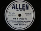 The 5 Willows Rock Little Francis Dear Dearest Darling rare Allen doo-wop 78rpm