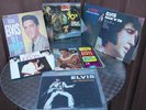 GREAT COLLECTABLE VINTAGE ELVIS PRESLEY 7pc LP MUSICAL RECORDS