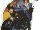 PRINCE SHAPE Purple Rain PICTURE DISC Bike SHAPED with Sticker and mint PVC