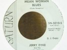 Rockabilly 45-Jerry Dyke & The Ventells-Mean Woman Blues-Saturn 5010-VG+