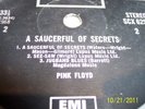 PINK FLOYD A SAUCERFUL OF SECRETS UK LP RARE GILMORE MISPRESSING SLEEVE AND DISC