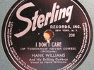 Hank WIlliams-Sterling 208-I Don't Care/My Love For You-Listen