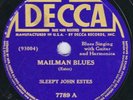 Sleepy John Estes, Robert Lee McCoy, Decca 7789, 78rpm, 1940 Prewar Blues, Ex-
