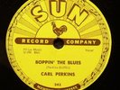 SUN 78 RPM  RECORD CARL PERKINS BOPPIN' THE BLUES EXCELLENT CONDITION #243
