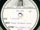 20th Century Fox disc for GANG's ALL HERE Carmen Miranda & Benny Goodman in E