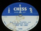 REV CL FRANKLIN 78 rpm CHESS 1600 gospel