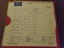 NICK LOWE:1979 LIVE RECORDINGS:RAK MOBILE:STIFF RECORDS:STUDIO MASTER TAPE:ORIG