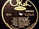 Electric Okeh 8714 Louis Armstrong Orch. Ain't Misbehavin' (1929) nice