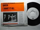 QUEEN I Want It All / Hang On In There Japan 7” PROMO Freddie Mercury Brian May