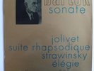 DEVY ERLIH: Bartok Jolivet Stravinsky solo violin sonatas Ades STEREO 16.013