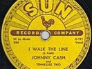 Johnny Cash, Country 78 rpm, Sun 241-- I Walk The Line/Get Rhythm Vg++