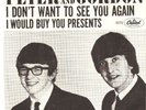 Peter & Gordon 45 & PS I Don’t Want to See You Again / I Would (Rock) Beatles NM