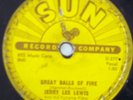 JERRY LEE LEWIS Great Balls Of Fire / You Win Again 1957 SUN 78-281