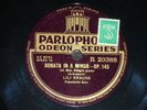 PIANO 3 x 78 rpm RECORDS Odeon LILI KRAUS Sonata in A Minor / Landler SCHUBERT