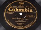 ENESCO - CORELLI: FOLIES D'ESPAGNE - COLUMBIA 50161-D - RARE VIOLIN 78