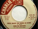 * HAMILTON BROTHERS Music Makes The World Go RARE ISLAND DISCO FUNK 45 HEAR ?