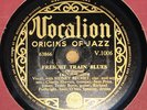 TRIXIE SMITH   TRIXIE BLUES   FREIGHT TRAIN BLUES    RARE UK 78 RPM BLUES RECORD