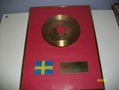 Originale goldene Schallplatte der Band Twenty 4 Seven