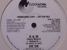 PROMO* De De - S & M *KILLER BOOGIE* Crazy Rare *GEORGE KERR* 1983