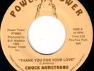 80S TEXAS SOUL 45 CHUCK ARMSTRONG THANK YOU FOR YOUR LOVE POWER TOWER 8885