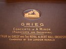 GRIEG Concerto A Minor Arthur De Greef Royal Albert Hall L Ronald 4x 12