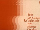 MAURICE GENDRON BACH SOLO CELLO PHILIPS 3 LP BOX