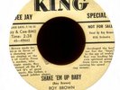ROY BROWN Shake 'Em Up Baby King Bio Promo R&B Rocker 45 Hear