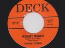 Early 60s R&R Novelty Mover WAYNE COCHRAN Monkey Monkey DEC 151 VG+ Listen Now
