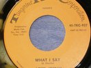 NORTHERN SOUL - R&B 45 - LOUIS JORDAN -  What I Say / Old Age - TANGERINE  VG+++