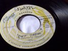 THE KINGSTONIANS -OUT THERE RARE REGGAE ORIG on CRYSTAL LABEL 7