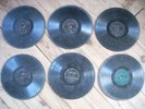 4 ANCIENS DISQUES MONOFACE  ZONOPHONE  POUR GRAMOPHONE + 2  OFFERTS
