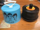 BEATLES RECORD CARRIER STUFFED WITH BEATLES 45's