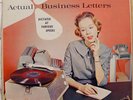 ACTUAL BUSINESS LETTERS short-hand stenographer LP VG Vinyl & Book