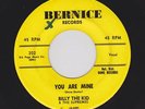 Rare '58 Fast Doowop BILLY THE KID/Supremes You Are Mine BERNICE 202 M- Listen