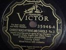 Christmas VICTROLA:Orthophonic CAROLS,HYMNS#3/4-TRINITY CHOIR-Victor Scrolll 78